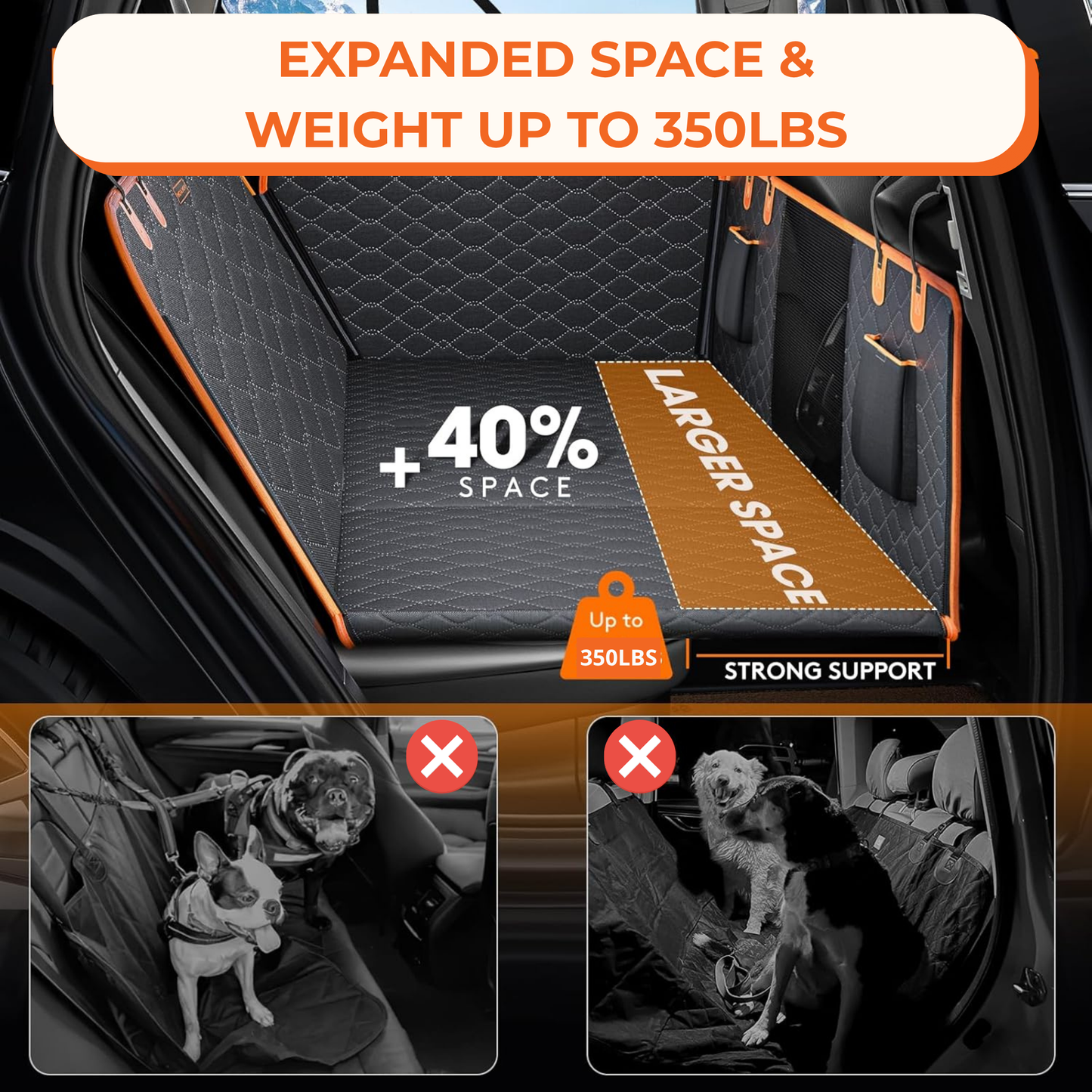 MyPawsHaus Car Seat Bed
