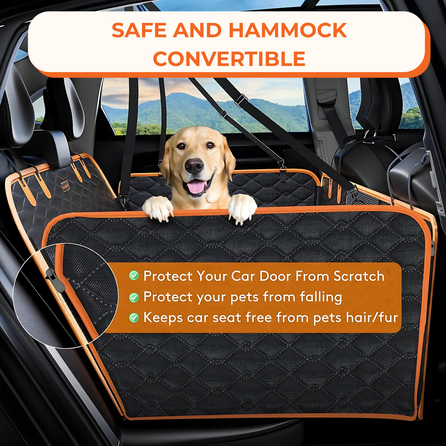 MyPawsHaus Car Seat Bed