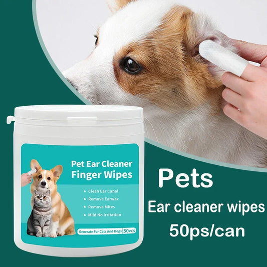 Natural Pet Finger Wipes x50